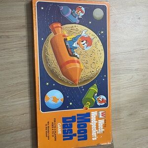 1976 Woody Woodpecker's Moon Dash Game Whitman Complete BOX WEAR